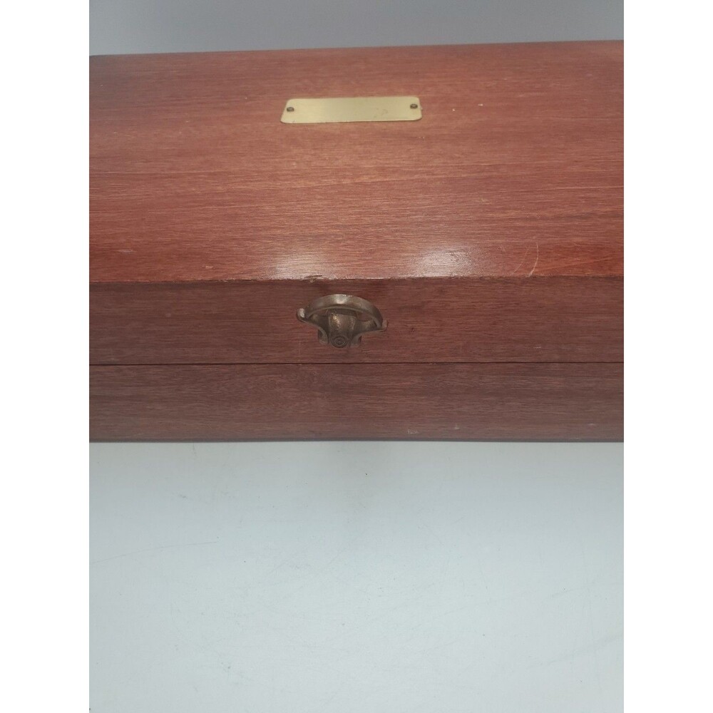 VTG Naken's Silverware Chest Tarnish Proof Pacific Red Cloth Case Box - Picture 10 of 16